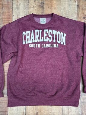 Pacific and co Charleston Crewneck Sweatshirt - Maroon